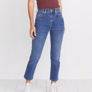 Marine Layer Vintage Straight Blue Jeans '90s-inspired Ankle Cotton size 30